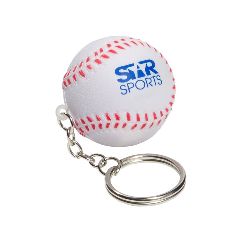 Keyring with Baseball Stress Reliever - PXR167 Image 