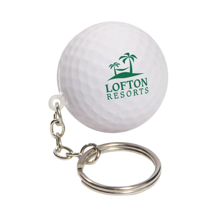 Keyring with Golf Ball Stress Reliever - PXR169 Image 