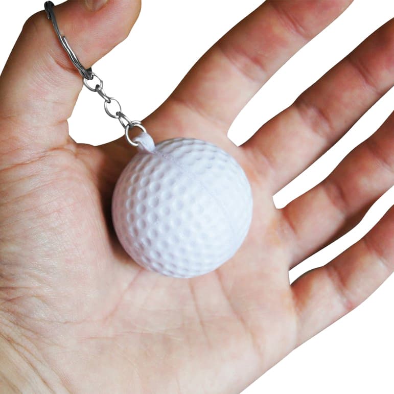 Keyring with Golf Ball Stress Reliever - PXR169 Image 