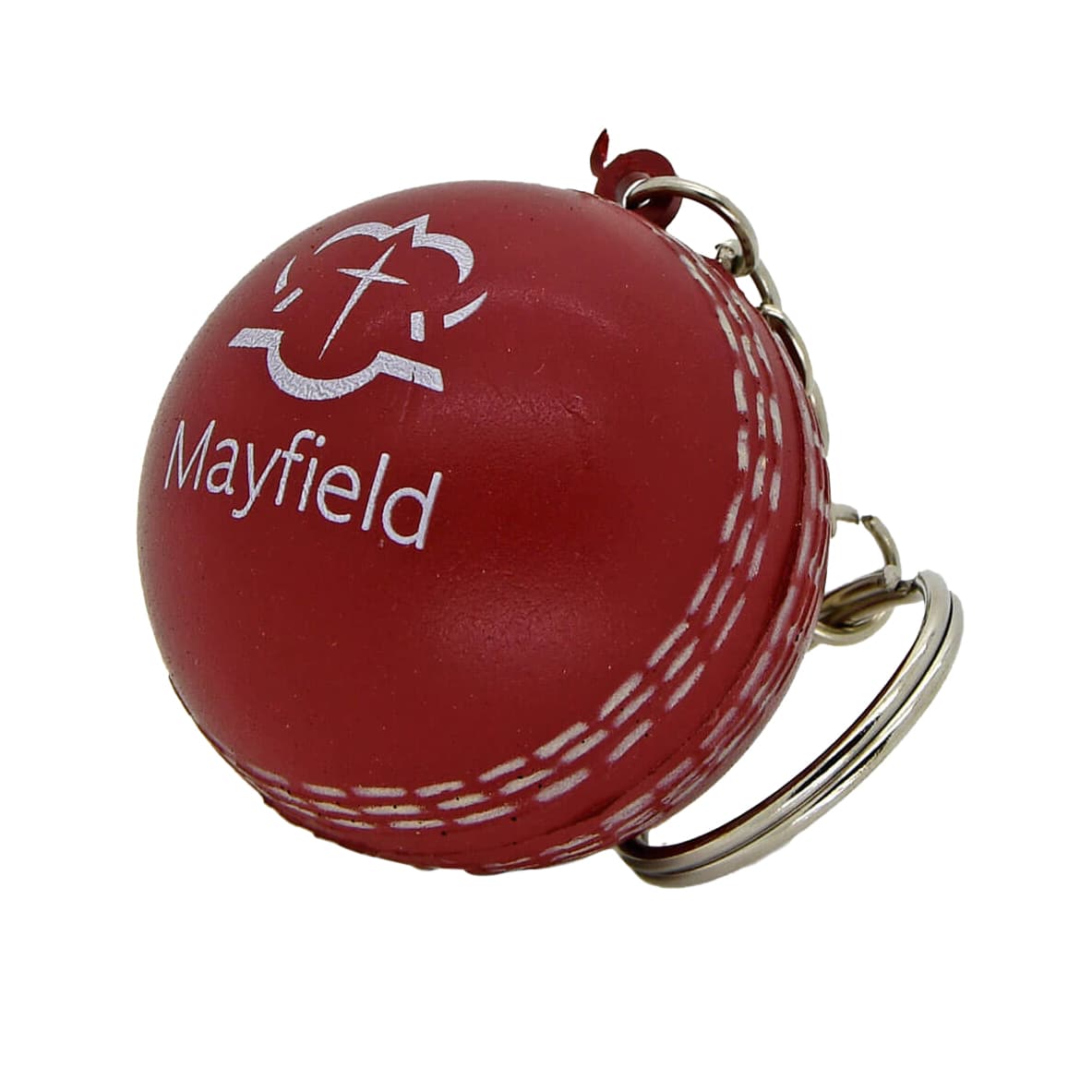 Keyring with Cricket Ball Stress Reliever - PXR171 Image 