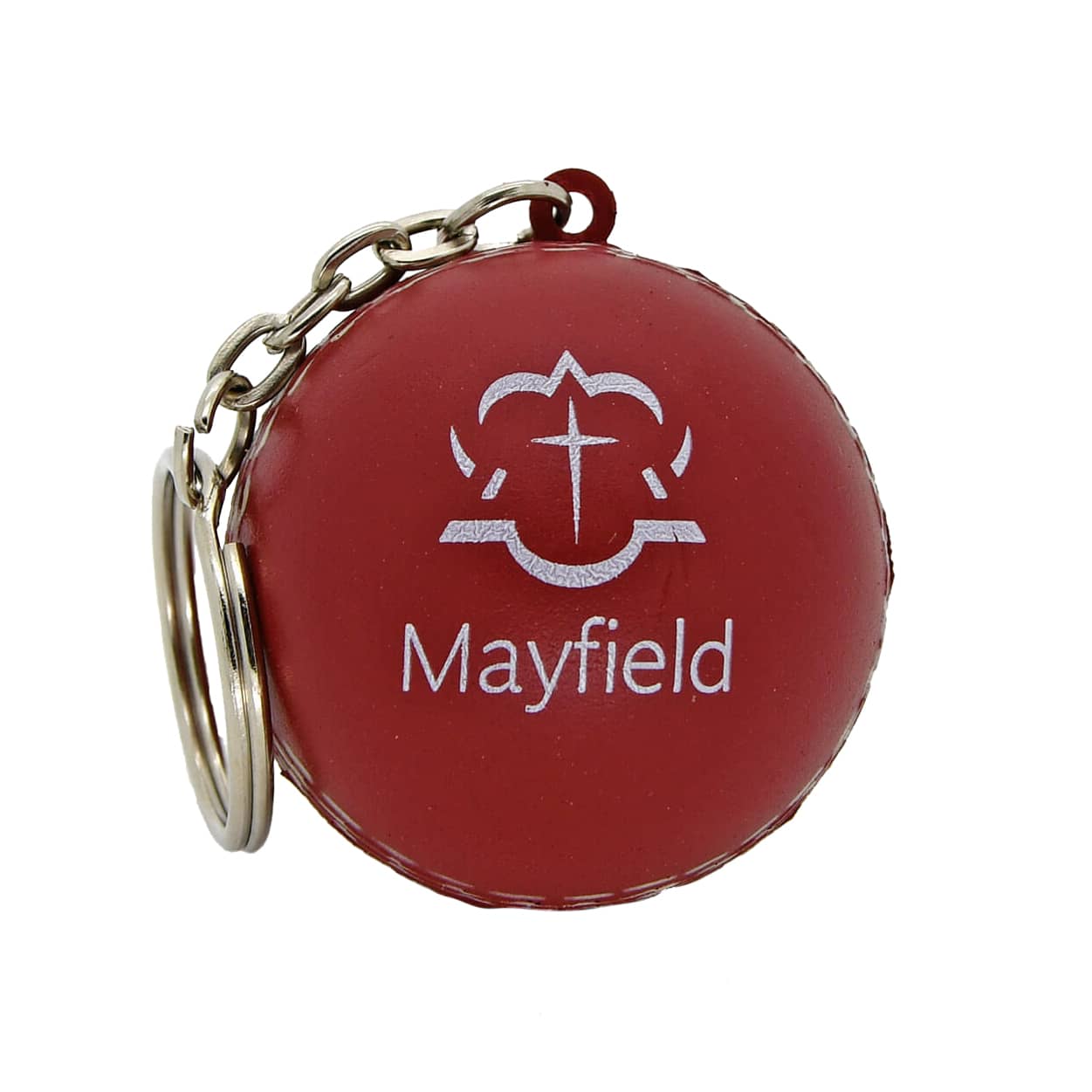 Keyring with Cricket Ball Stress Reliever - PXR171 Image 