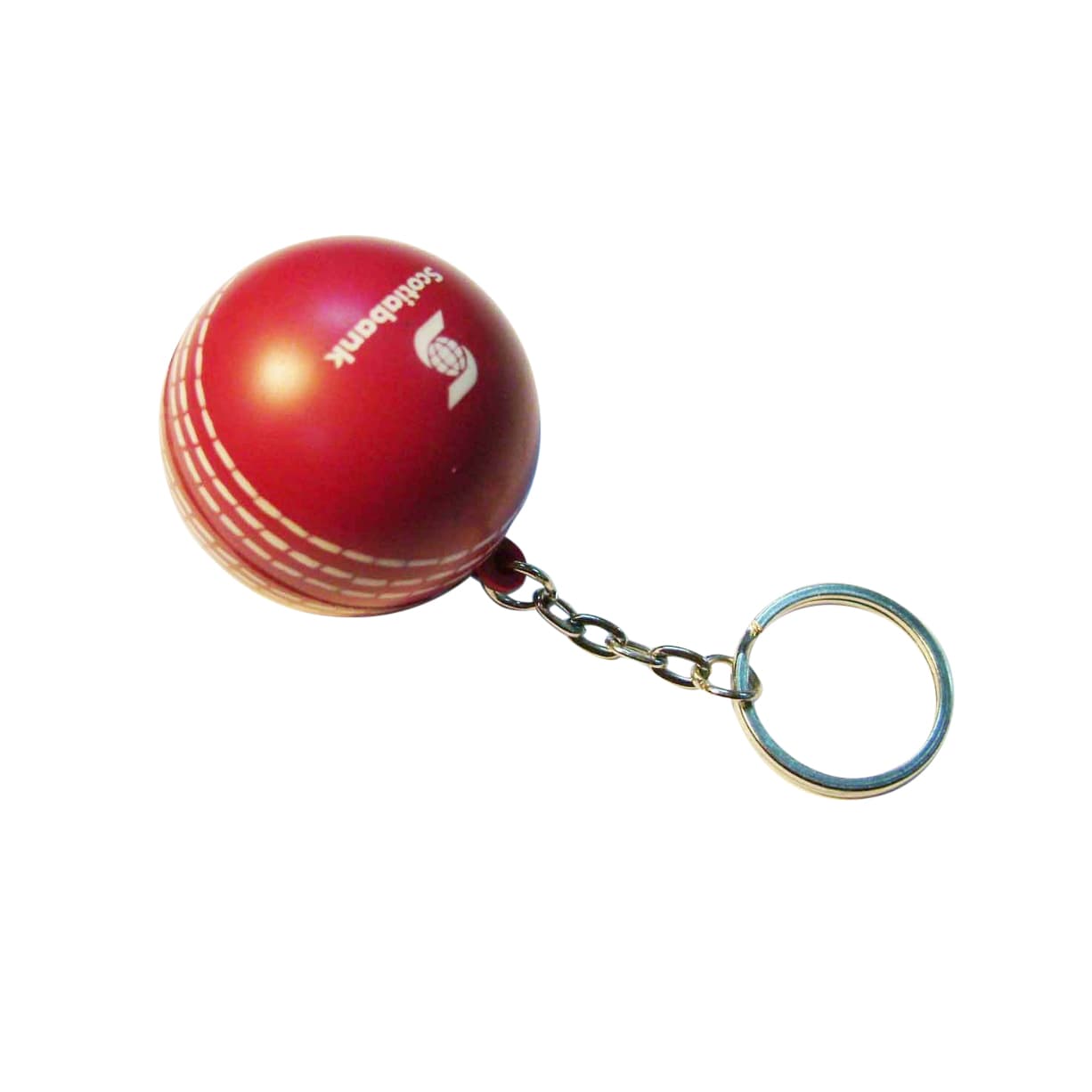 Keyring with Cricket Ball Stress Reliever - PXR171 Image 