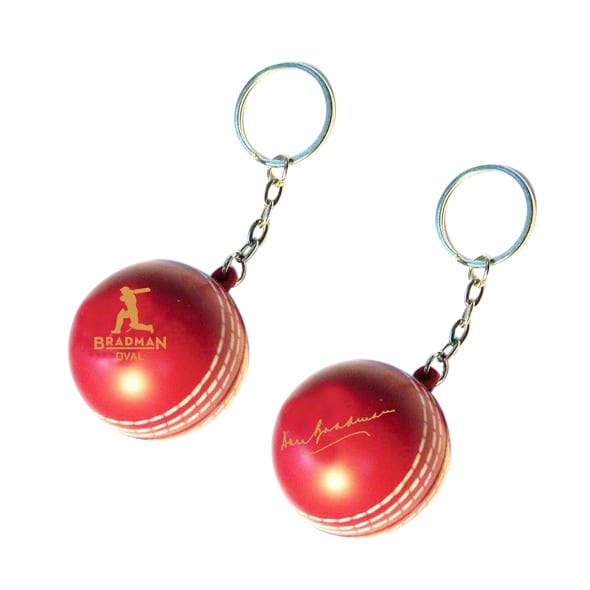 Keyring with Cricket Ball Stress Reliever - PXR171 Image 