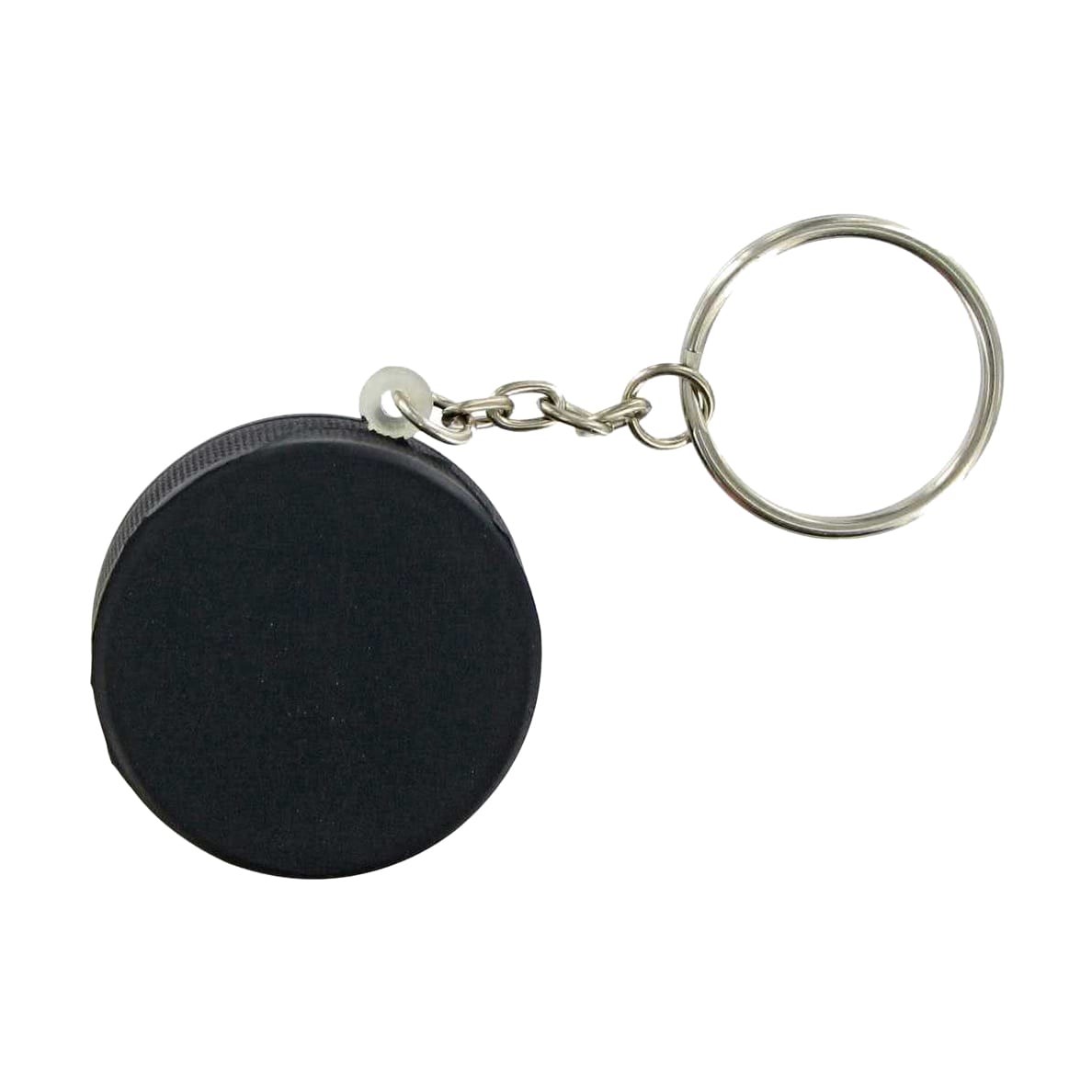 Keyring with Hockey Puck Stress Reliever - PXR172 Image 