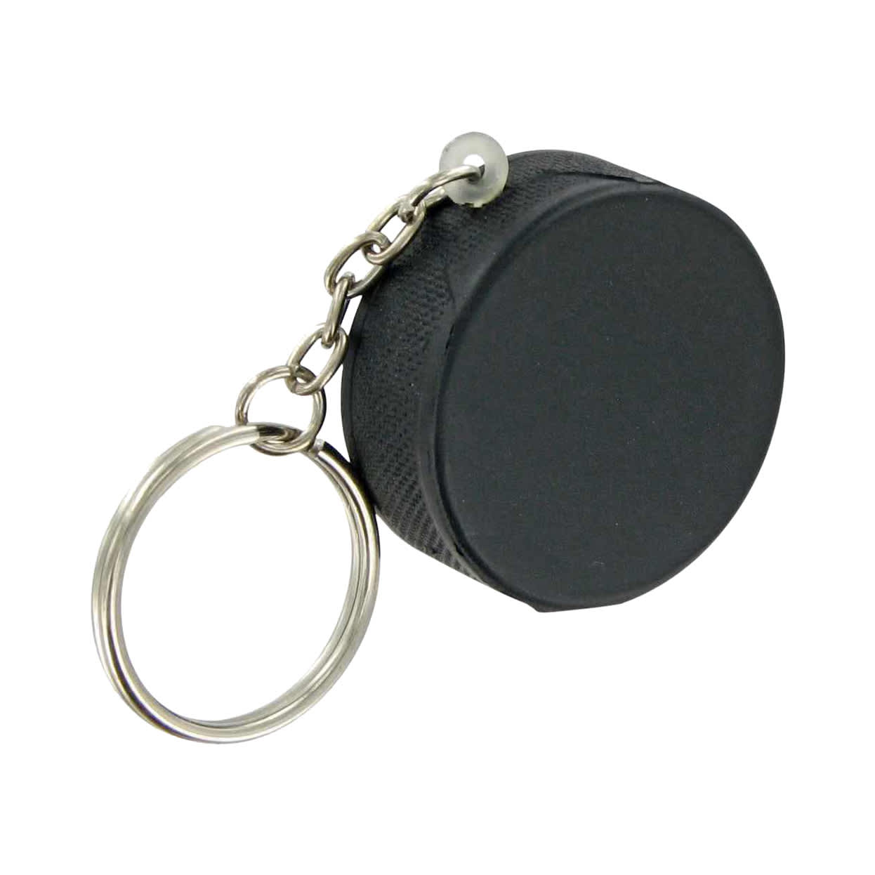 Keyring with Hockey Puck Stress Reliever - PXR172 Image 