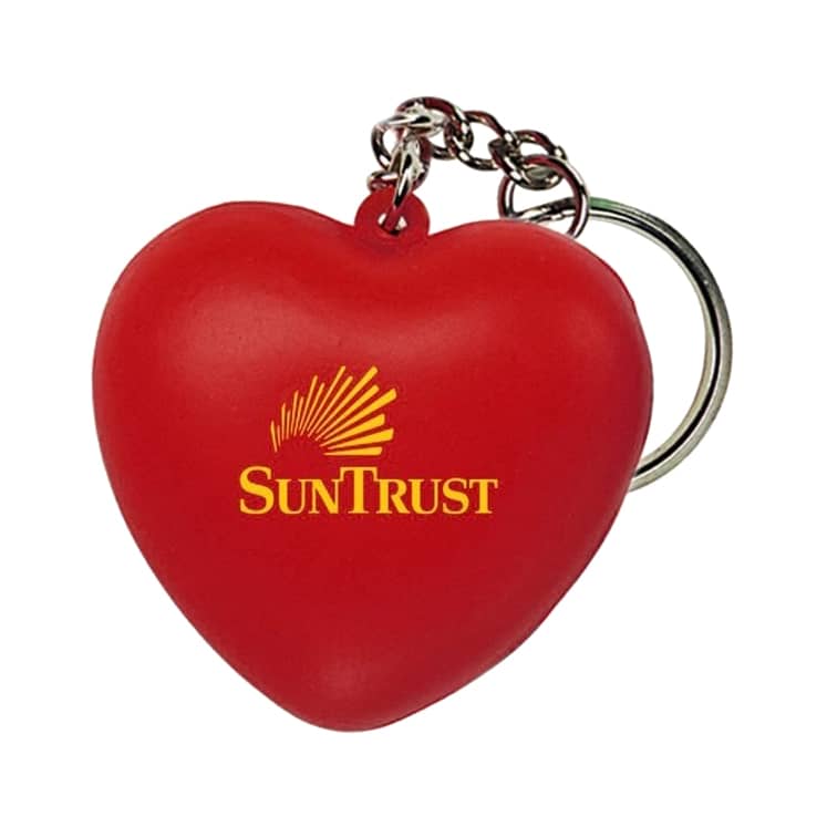 Keyring with Heart Stress Reliever - PXR173 Image 