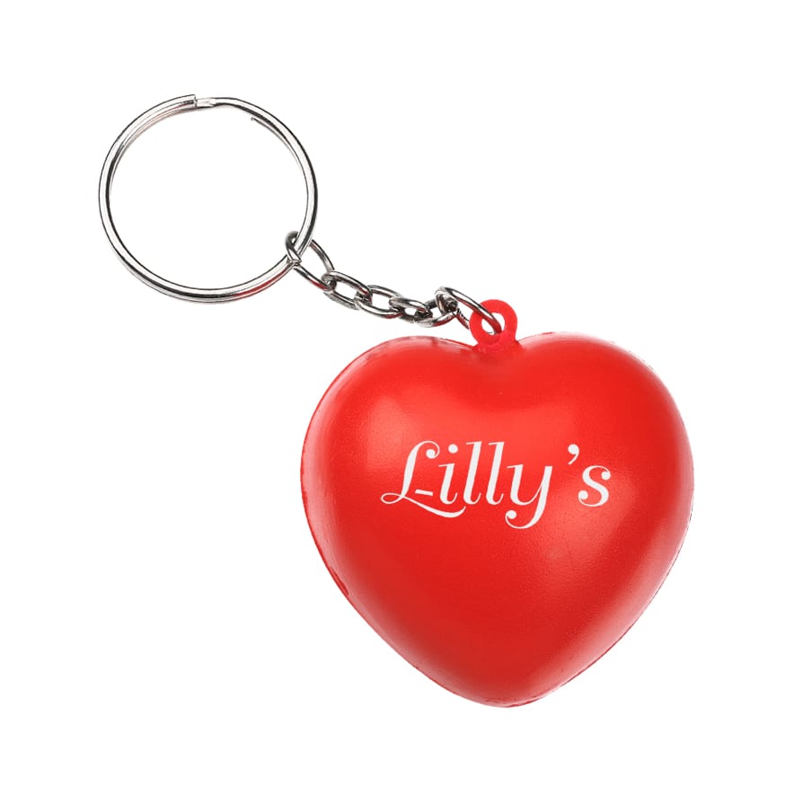 Keyring with Heart Stress Reliever - PXR173 Image 