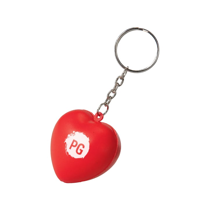Keyring with Heart Stress Reliever - PXR173 Image 