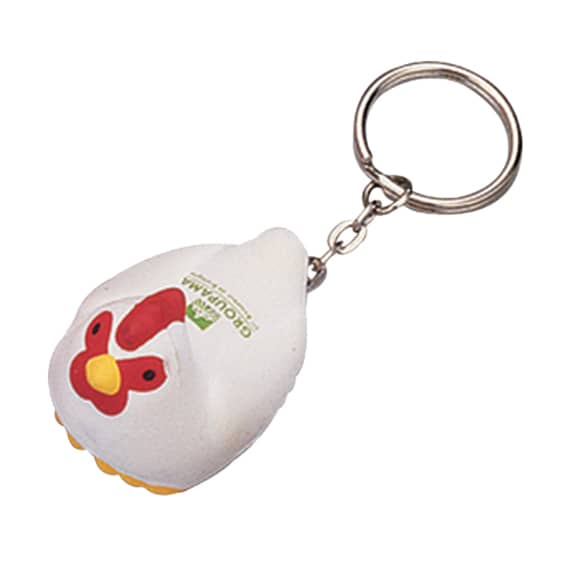 Keyring with Rooster Stress Reliever - PXR174 Image 