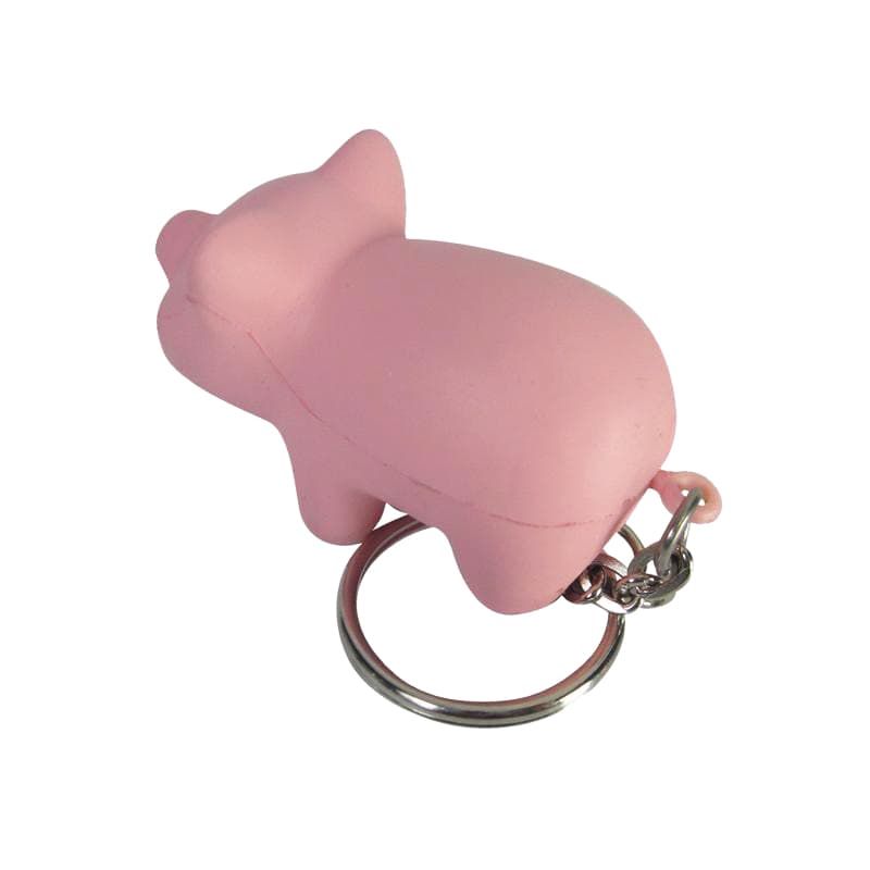Keyring with Mini Pig Stress Item - PXR176 Image 