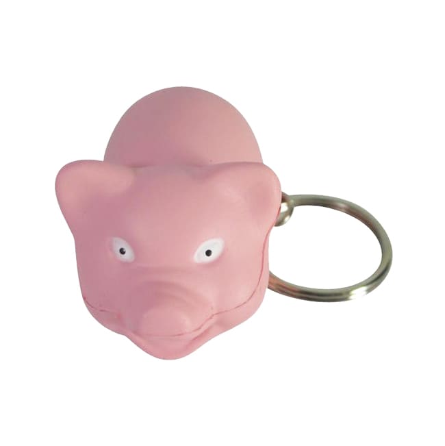 Keyring with Mini Pig Stress Item - PXR176 Image 