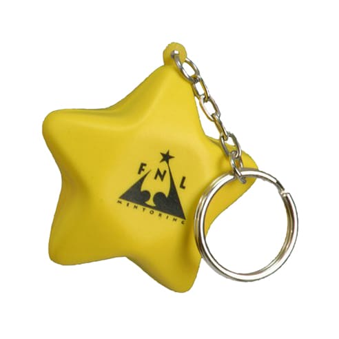 Keyring with Star Stress Reliever - PXR179 Image 
