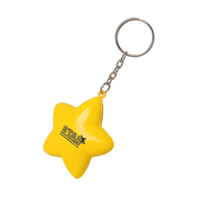 Keyring with Star Stress Reliever - PXR179 Image 