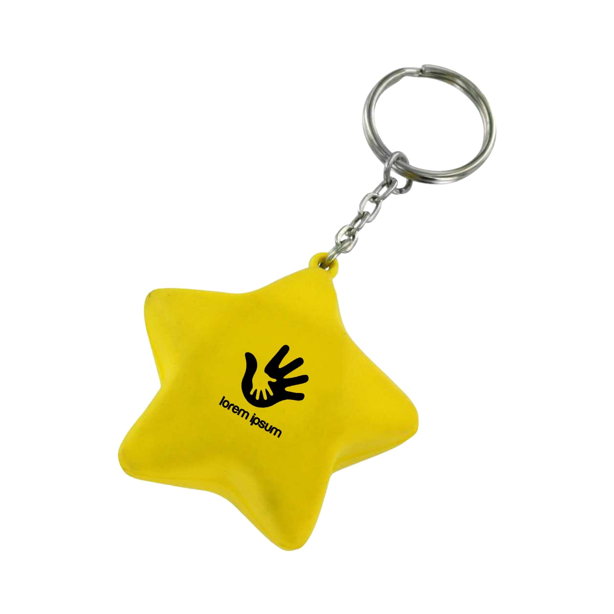 Keyring with Star Stress Reliever - PXR179 Image 