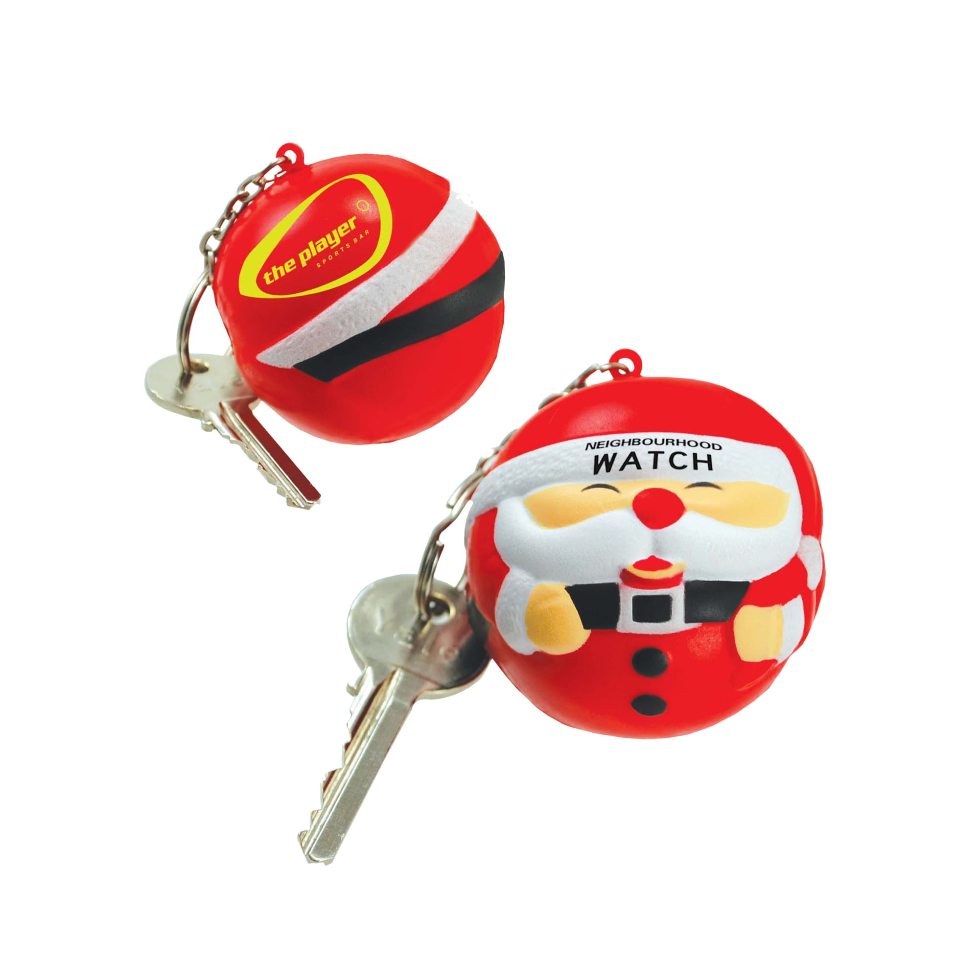 Keyring with Santa Stress Reliever - PXR181 Image 