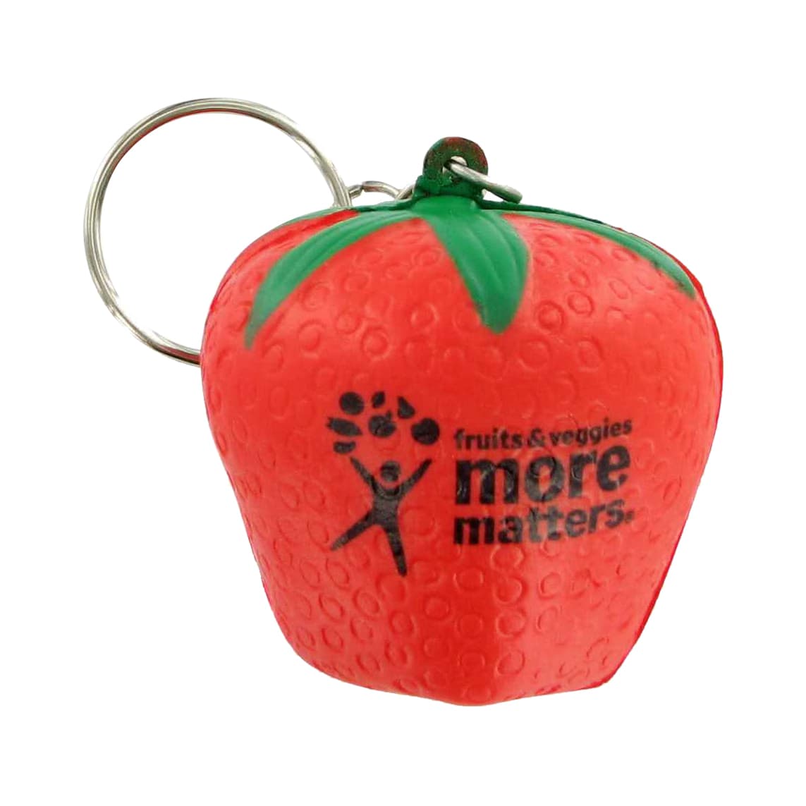 Keyring with Strawberry Stress Reliever - PXR182 Image