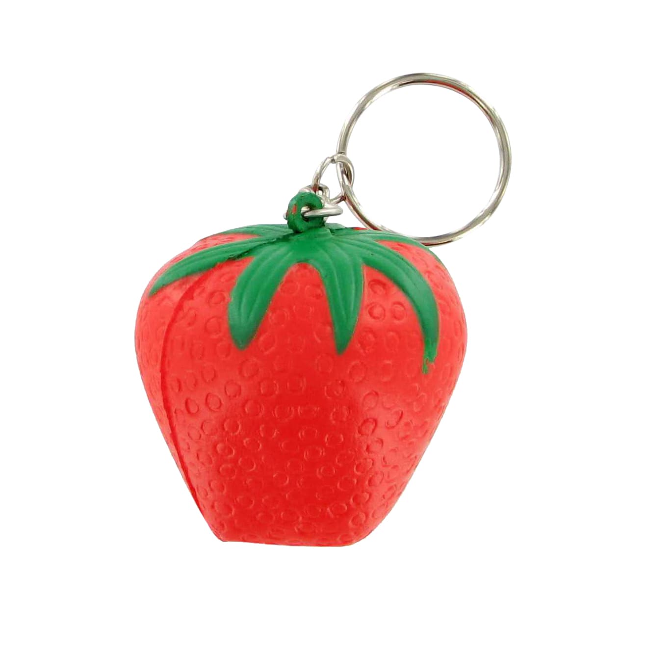 Keyring with Strawberry Stress Reliever - PXR182 Image