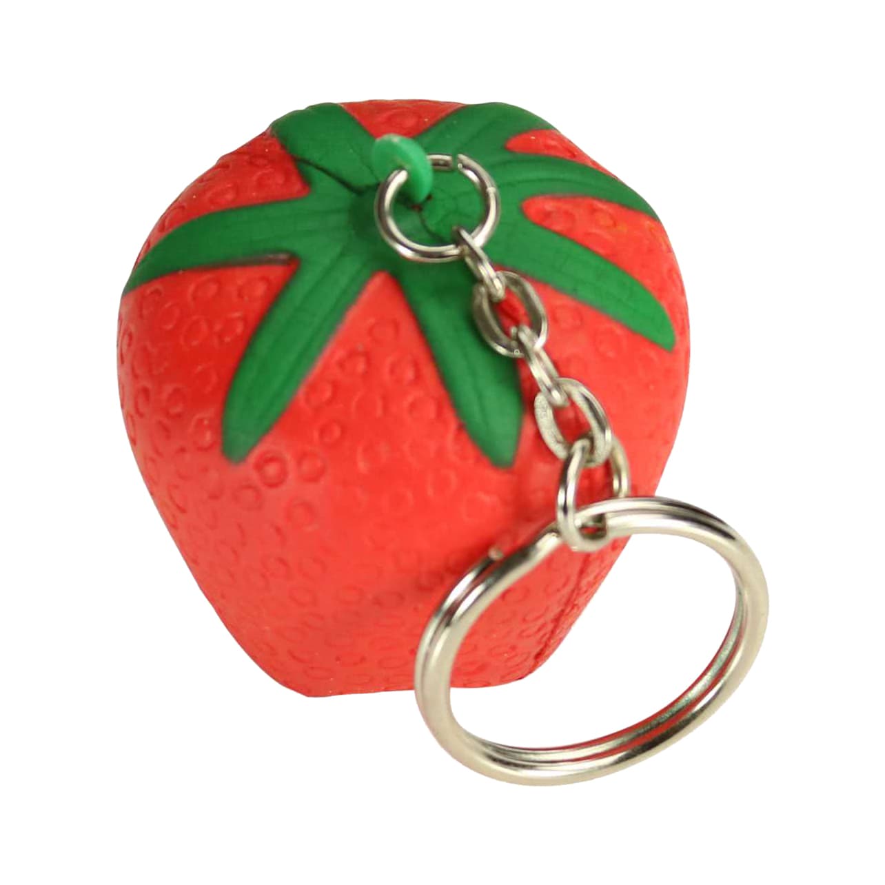 Keyring with Strawberry Stress Reliever - PXR182 Image