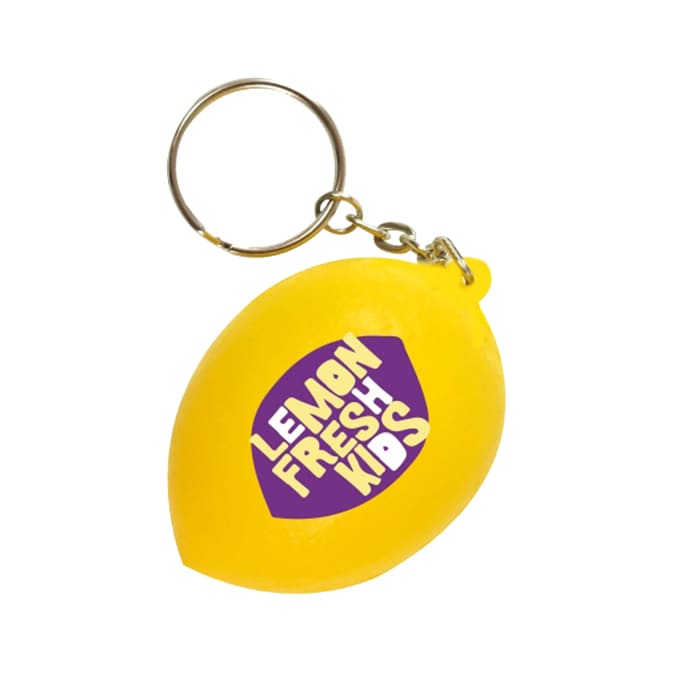 Keyring with Lemon Stress Reliever - PXR183 Image 