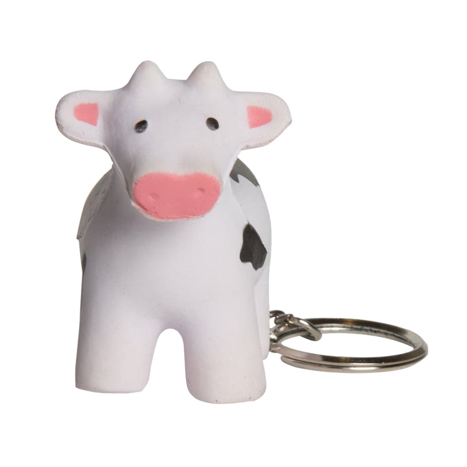 Keyring with Cow Stress Reliever - PXR184 Image 