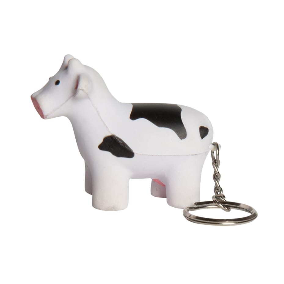 Keyring with Cow Stress Reliever - PXR184 Image 