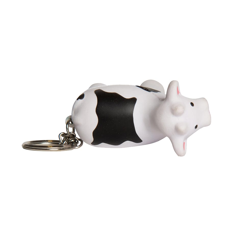 Keyring with Cow Stress Reliever - PXR184 Image 