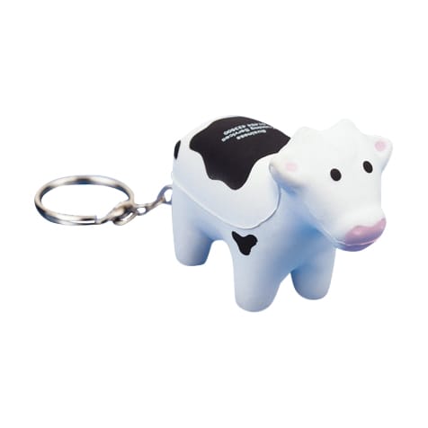 Keyring with Cow Stress Reliever - PXR184 Image 