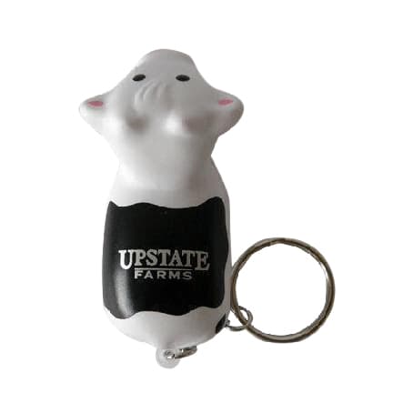 Keyring with Cow Stress Reliever - PXR184 Image 