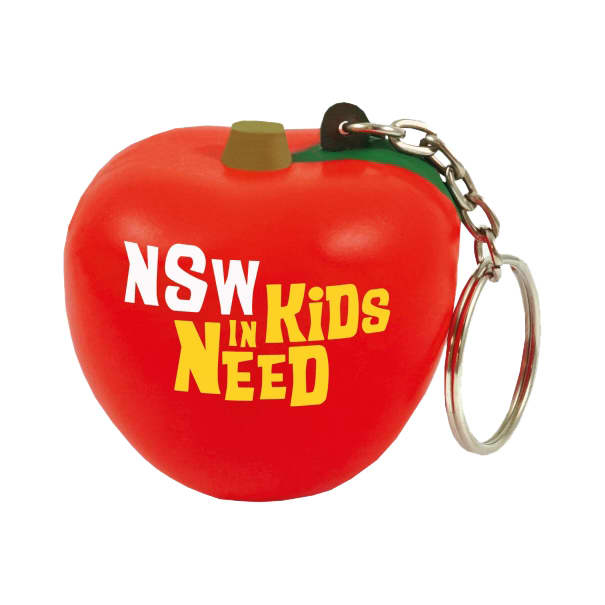Keyring with Apple Stress Reliever - PXR192 Image 
