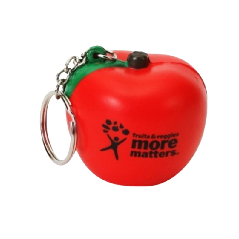 Keyring with Apple Stress Reliever - PXR192 Image 