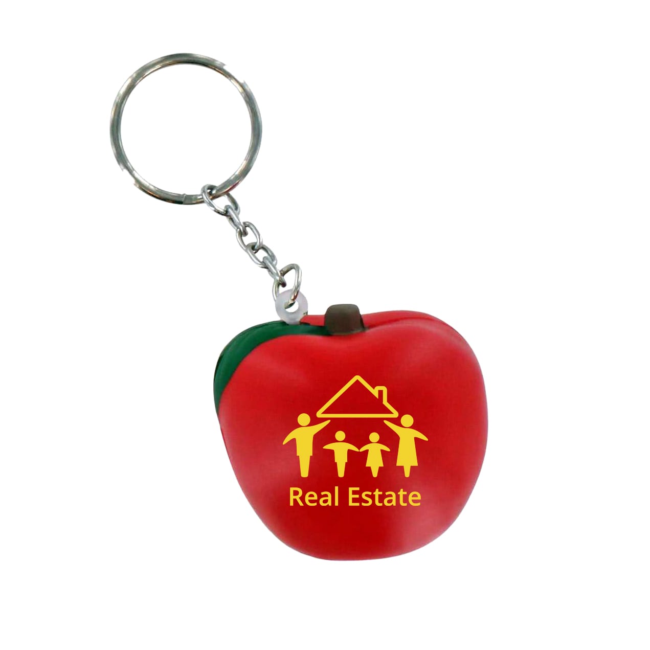 Keyring with Apple Stress Reliever - PXR192 Image 
