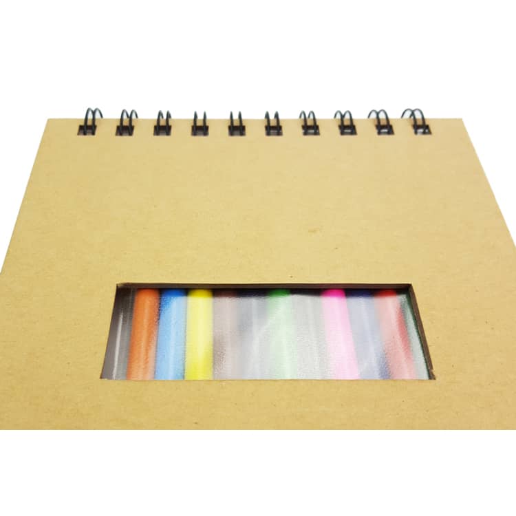 Notebook with Colorful Pencil - PXS1048 Image 