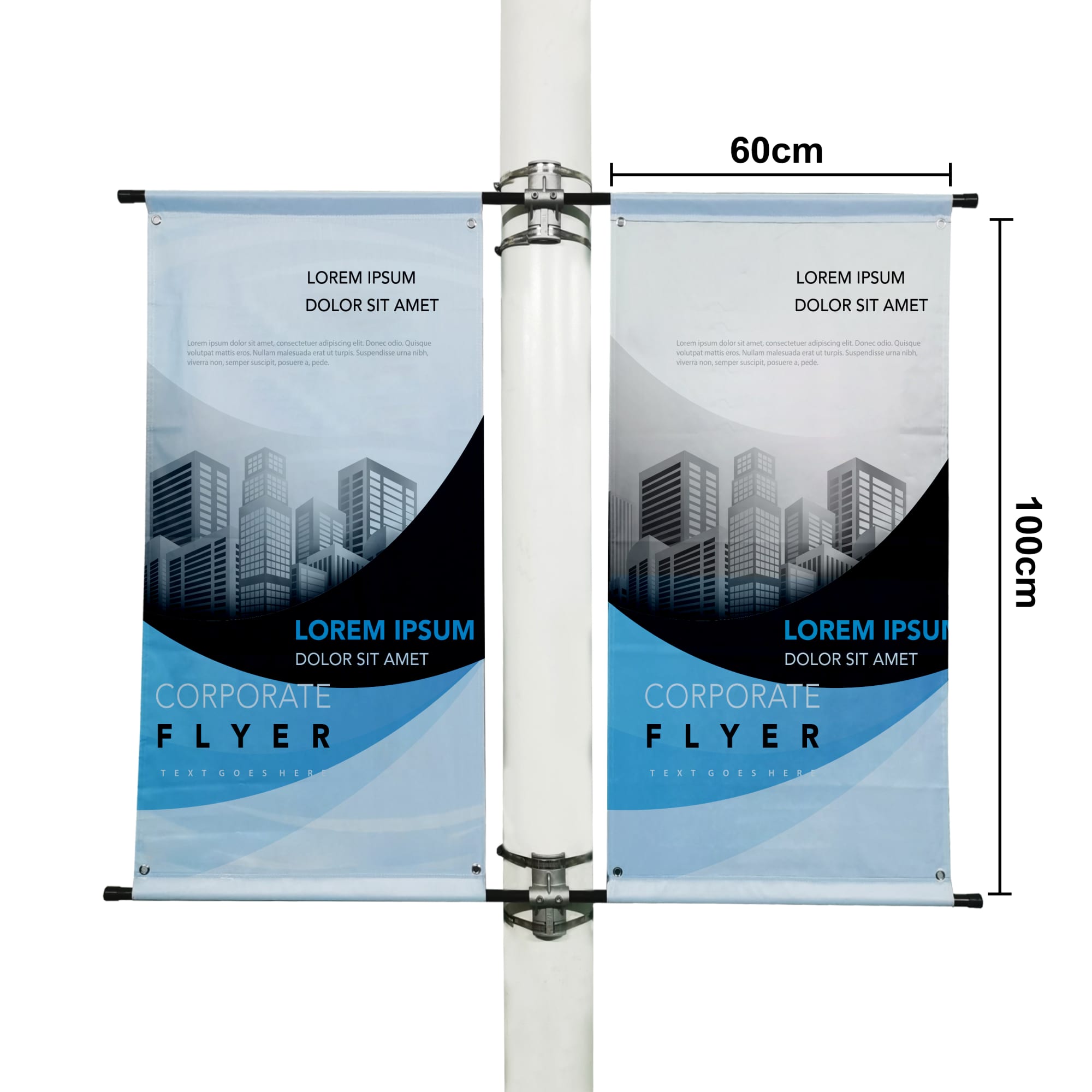 Sublimation Street Banners set (60 x 100 cm)