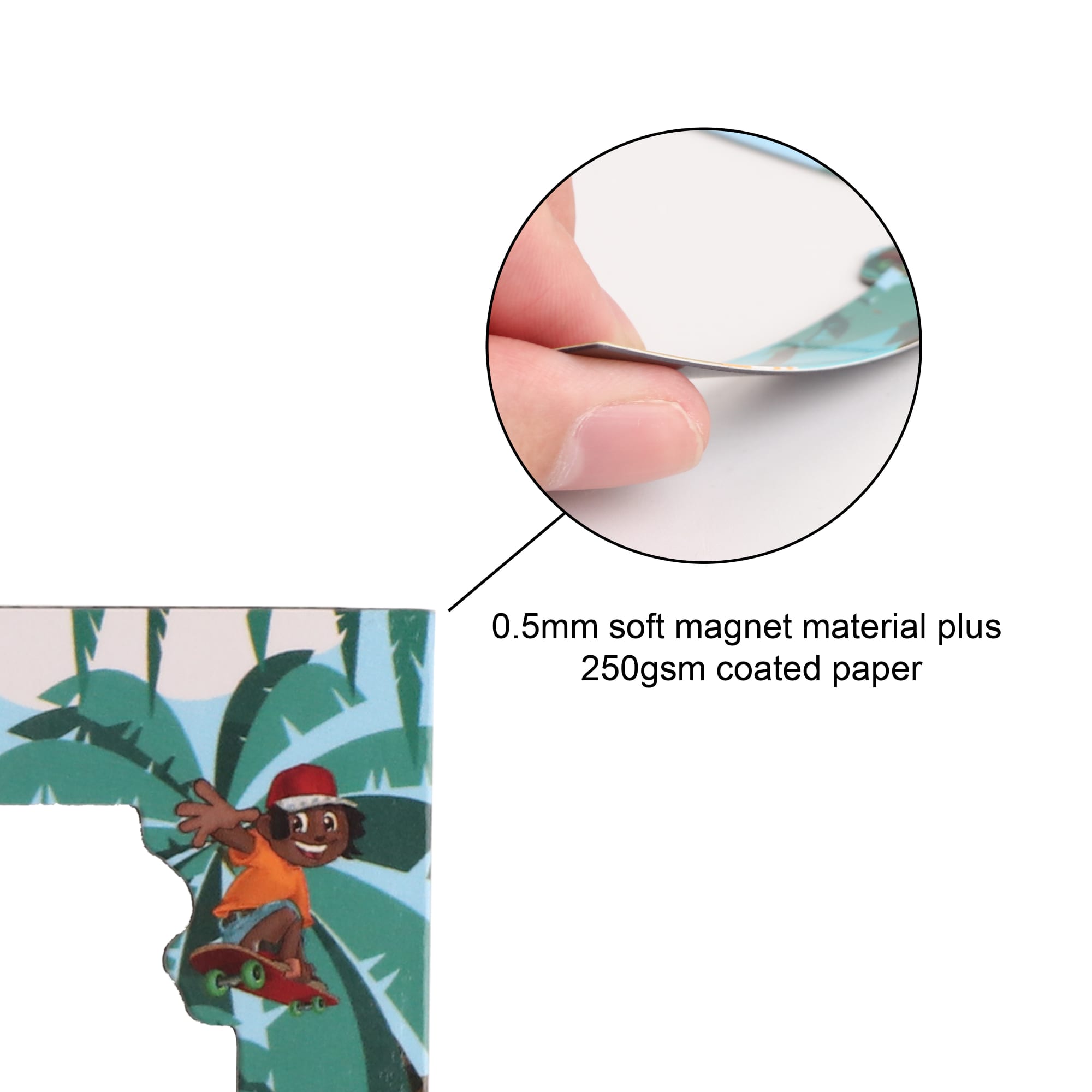 Custom Shaped Fridge Magnet 210x148mm - PCH411 Image 