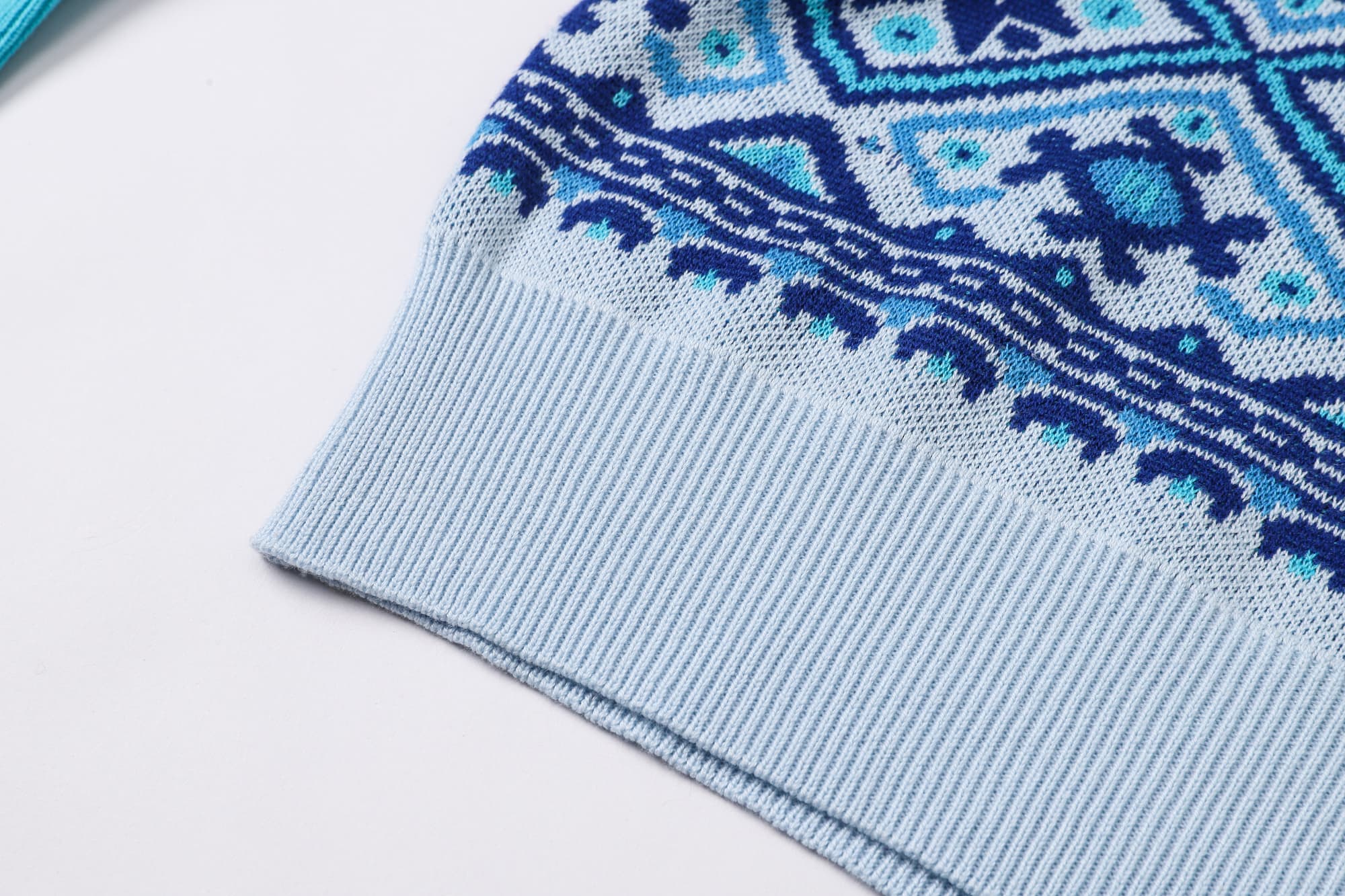 Unisex Acrylic Cotton Jacquard Sweater - PCC424 Image