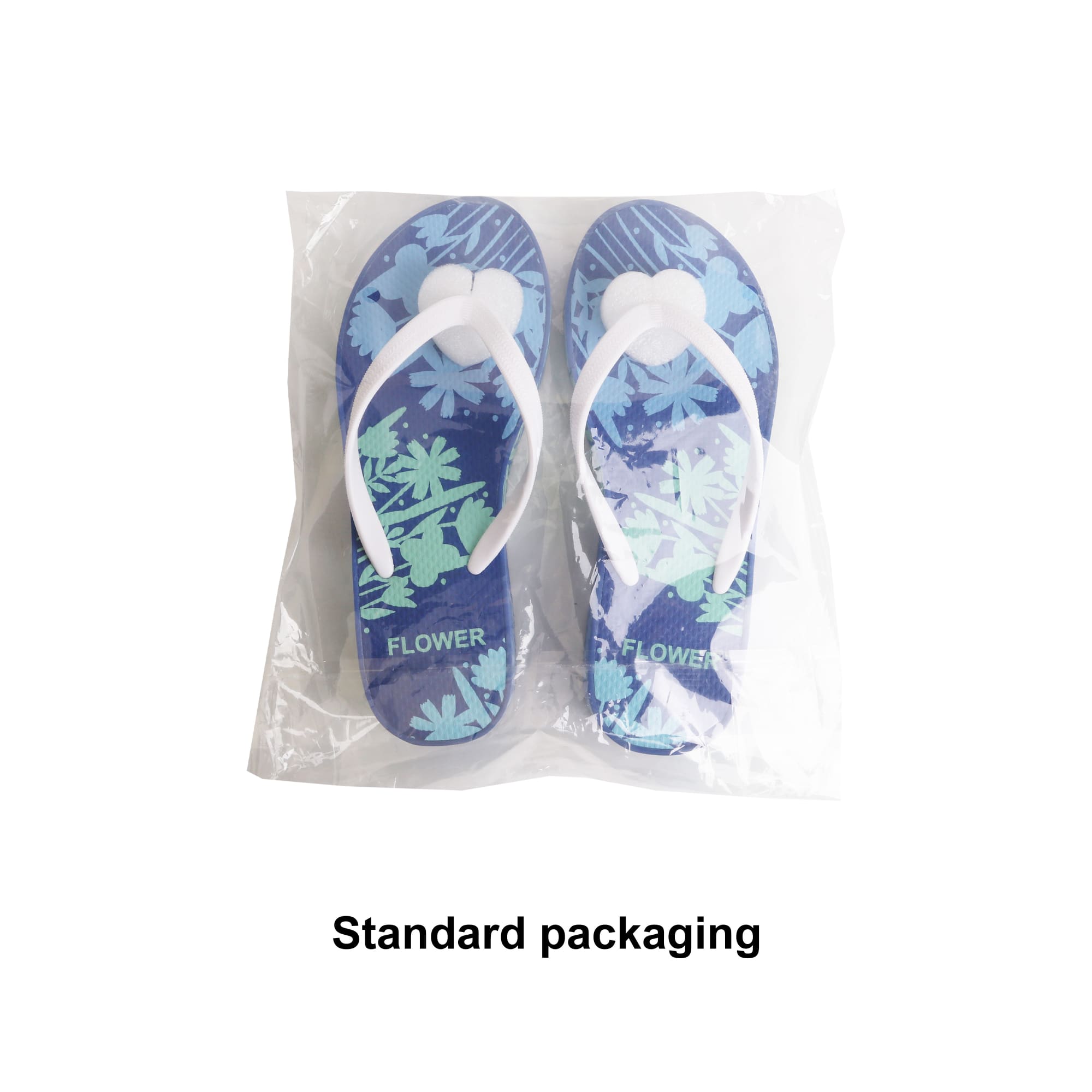 Rubber Platform Talking Footprint Thongs - PCH199 Image