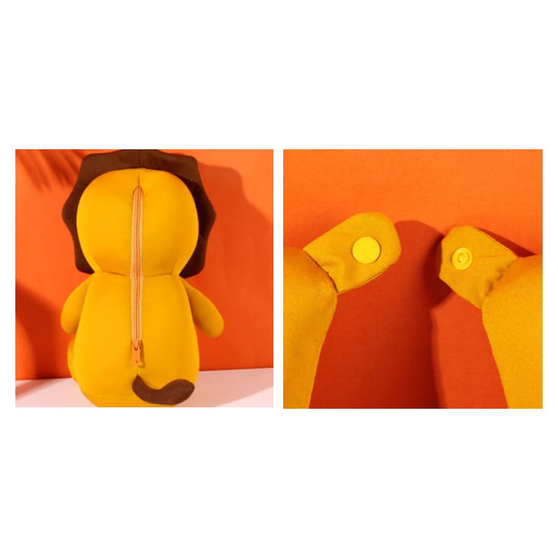 Lion Shaped 2 In 1 Travel Pillow - PCTP002 Image