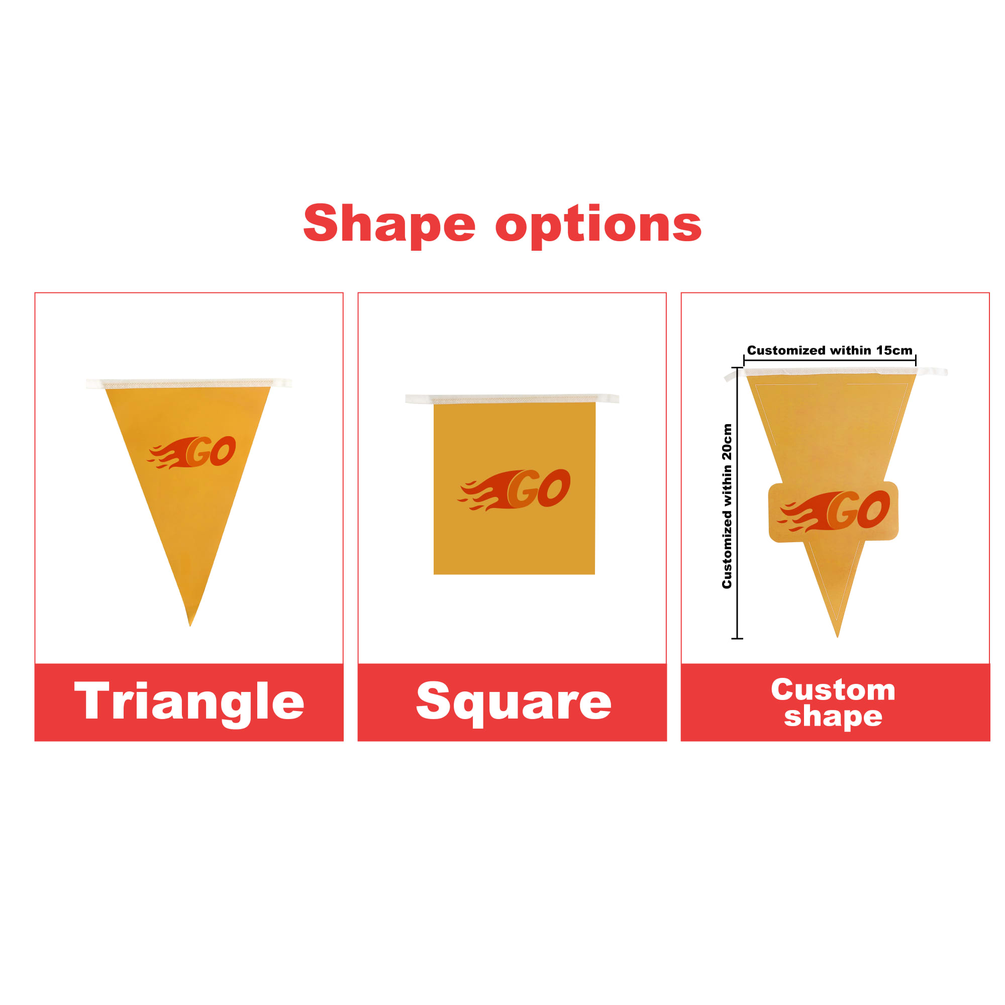Custom Paper Pennant String Flags - POS151 Image