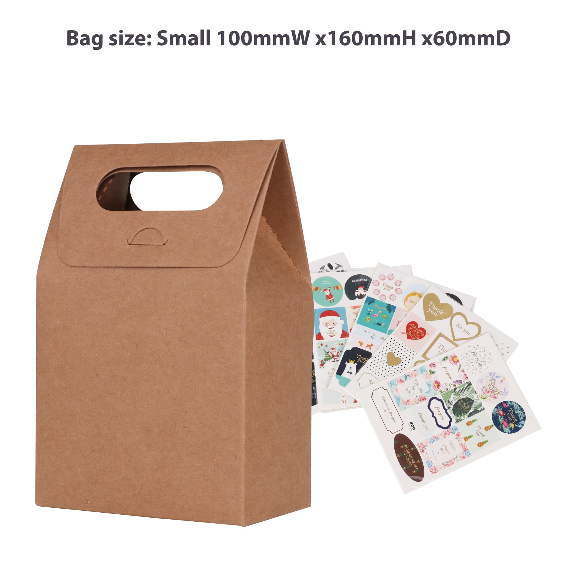 Die cut Handle Bag(100x160x60mm) - PCPB030 Image 