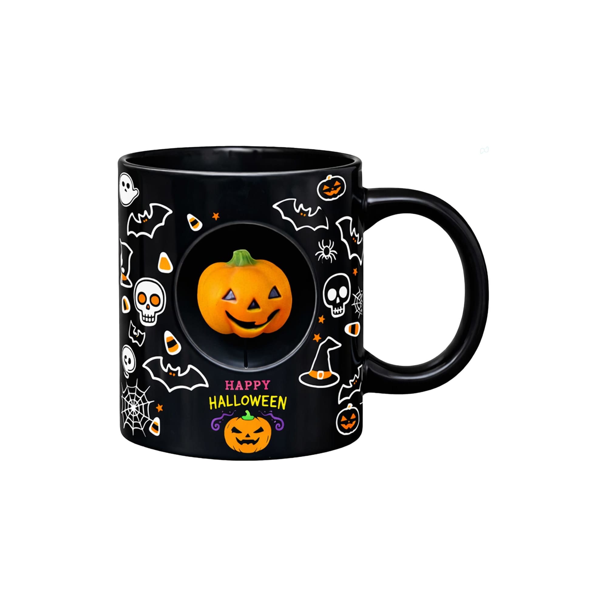 Alternative view of Ceramic Coffee Mug with Custom Spinner Toy
