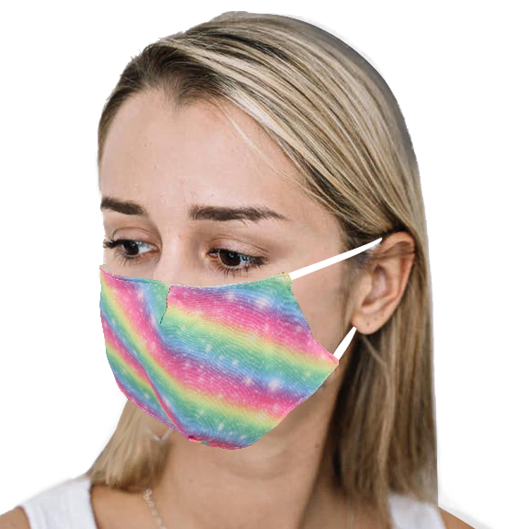 2-Ply Polyester Stylish Reusable Face Mask- 5 designs available