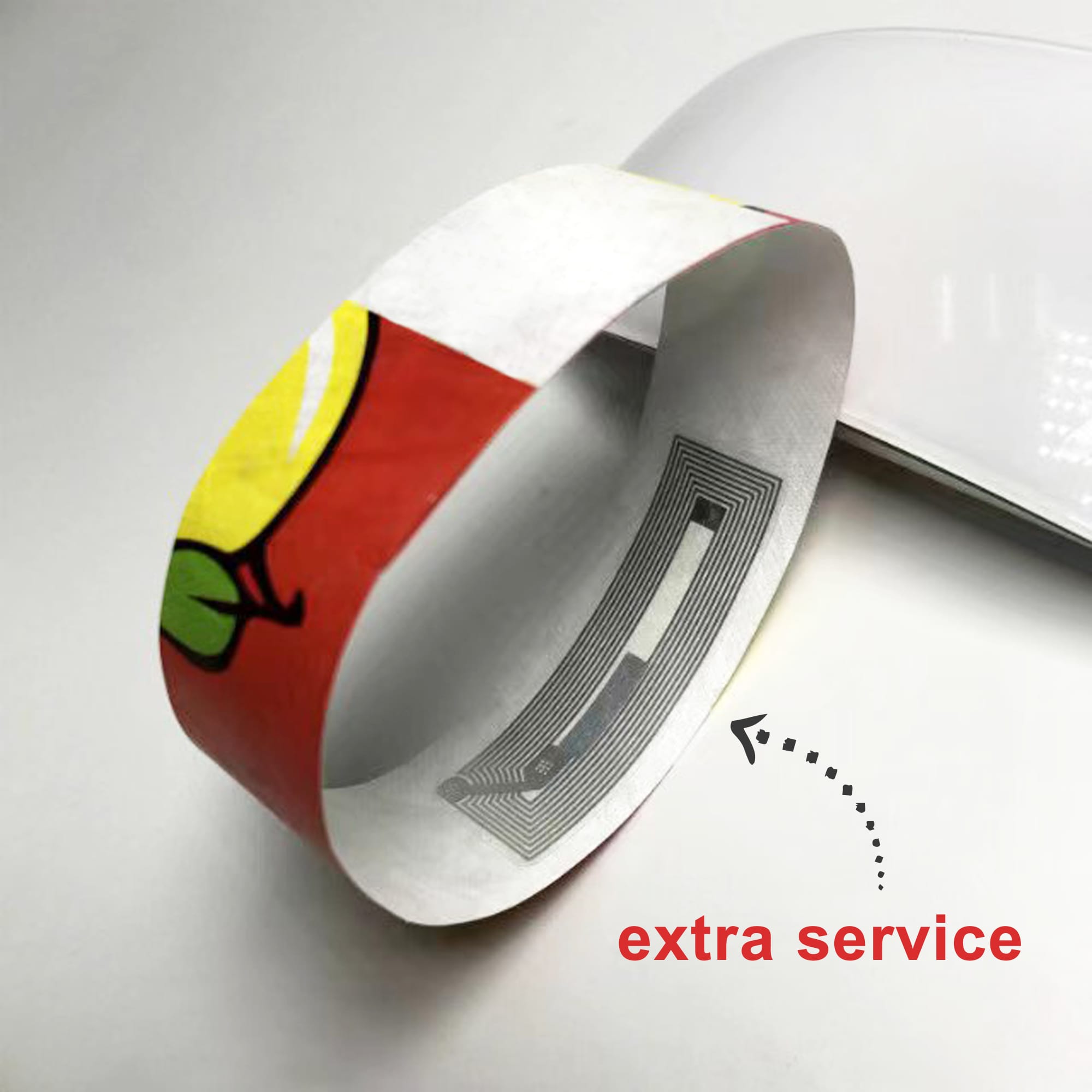 25mm Width Disposable Full Colour Tyvek Wristband - PCW035 Image 