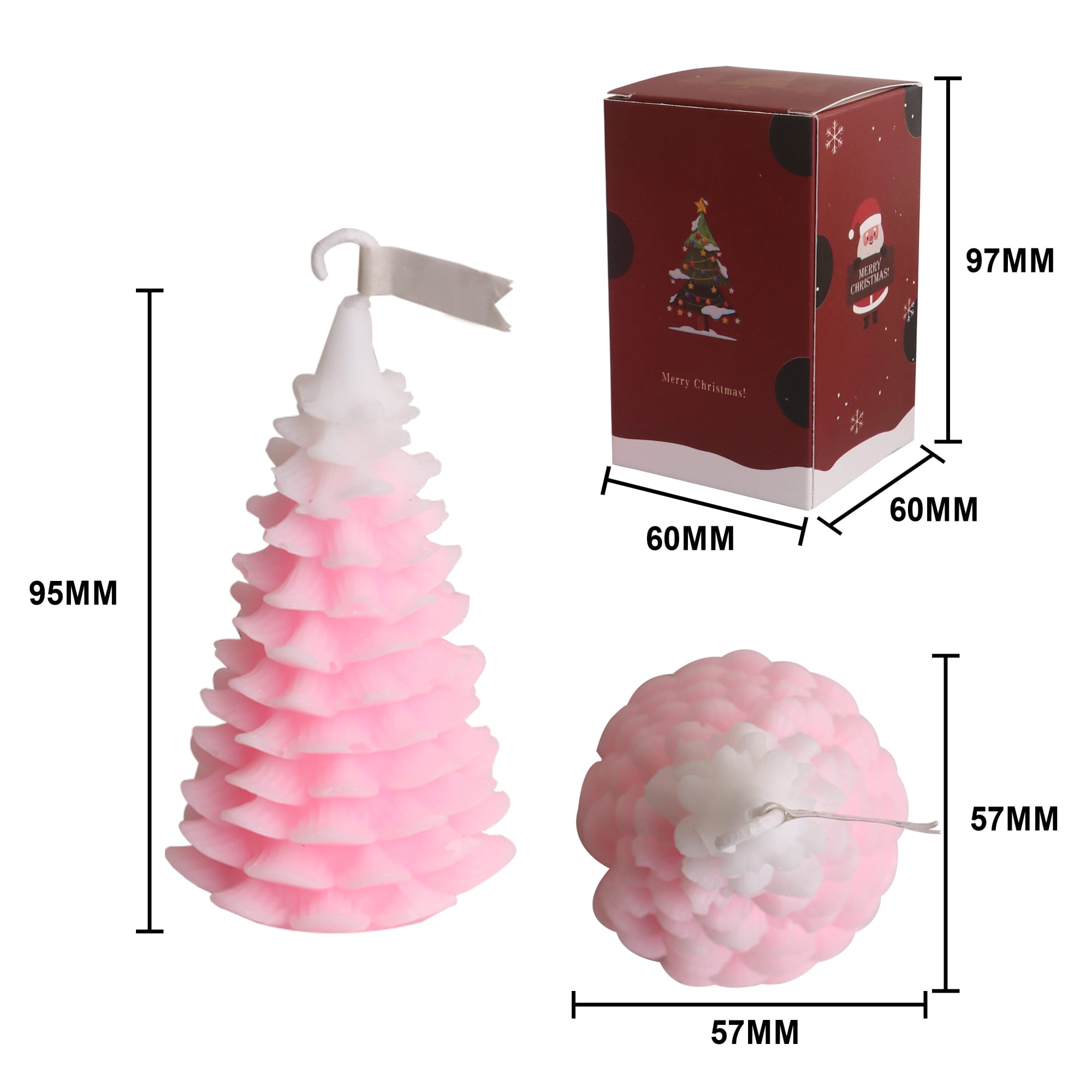 Cedar Christmas Tree Shape Candles - PCHC006 Image 