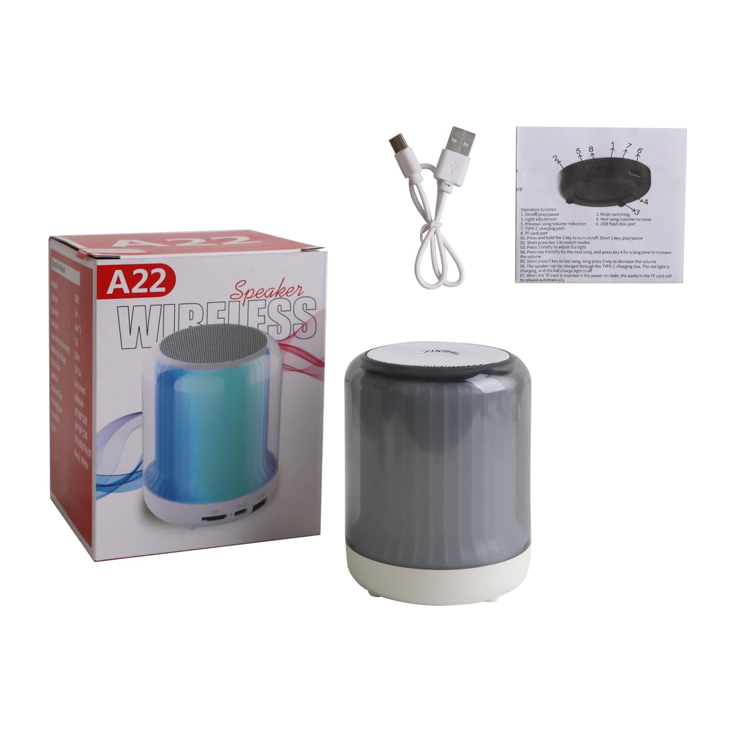 LED Portable Bluetooth Speaker - PCT132 Image 