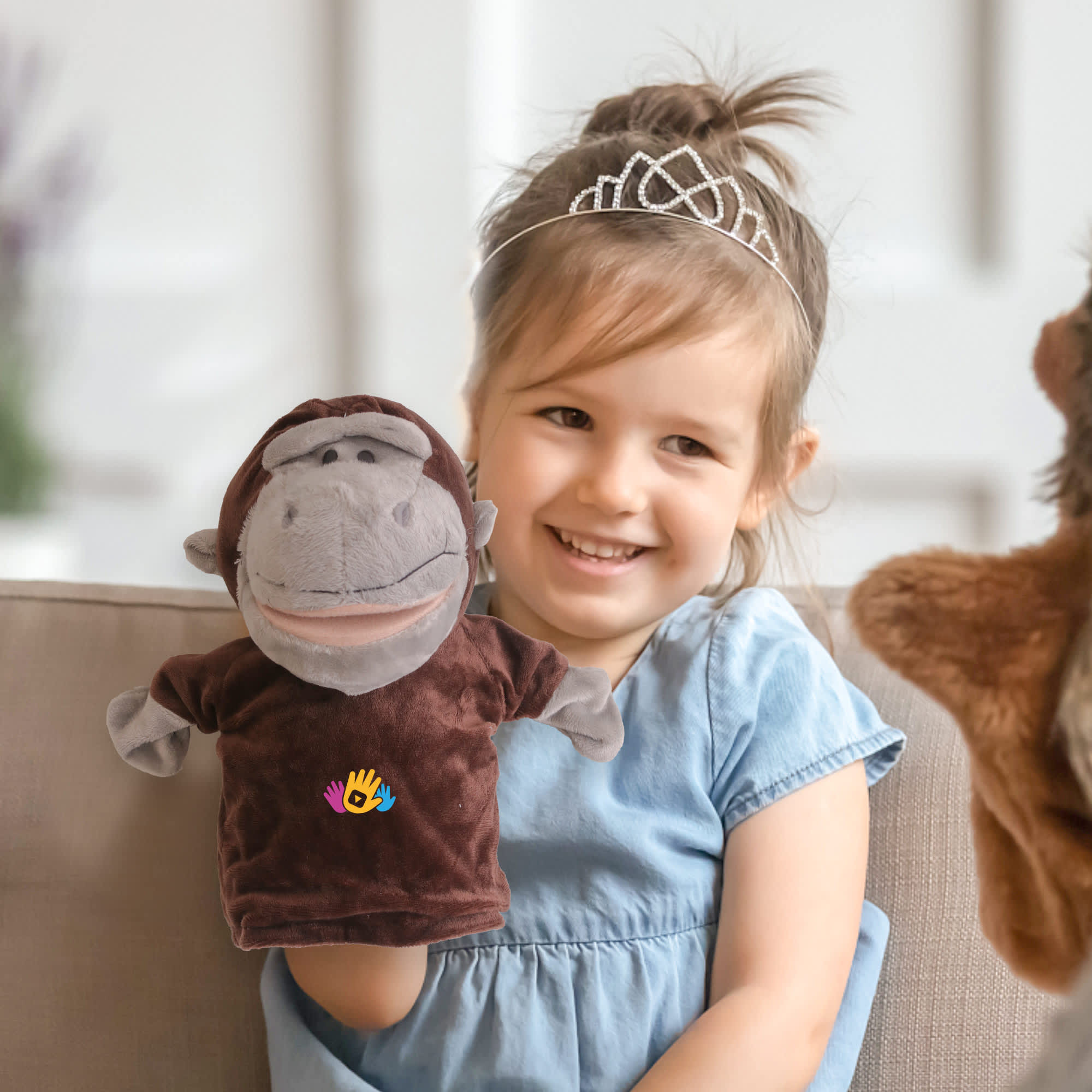 Monkey Hand Puppet - PCPT105 Image 