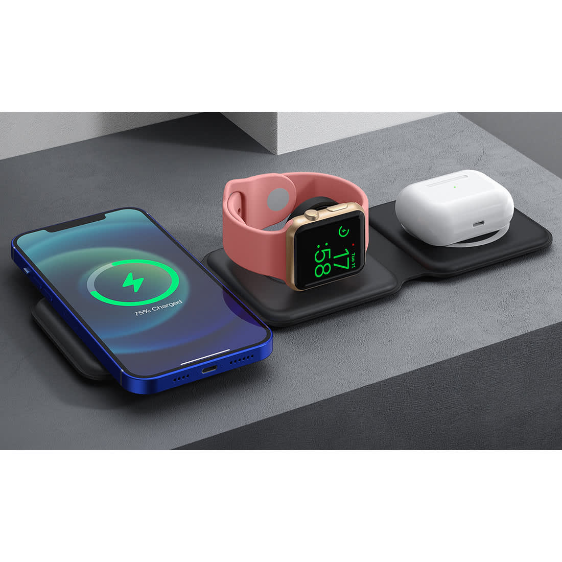3-In-1 Foldable Magsafe Wireless Charger - PCT280 Image