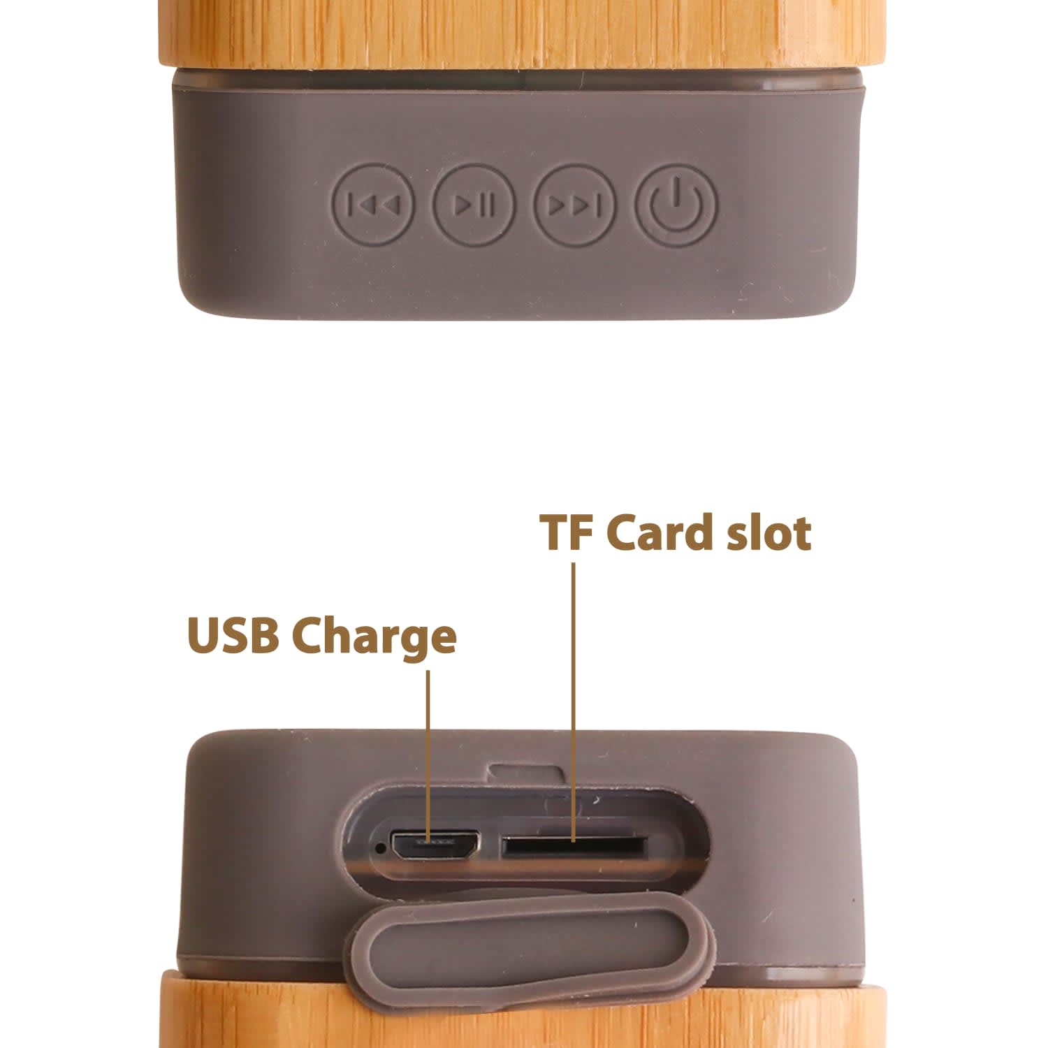 Bamboo Bluetooth Wireless Speaker - PCT143 Image 