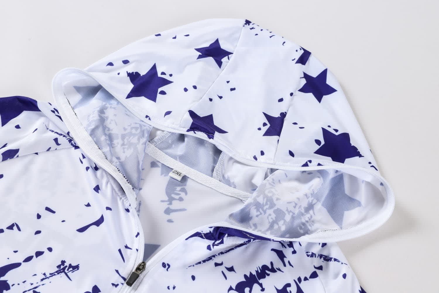 Men's Polyester Spandex Sublimated 1/4 Zip Fishing Hood Shirt - PCC017 Image