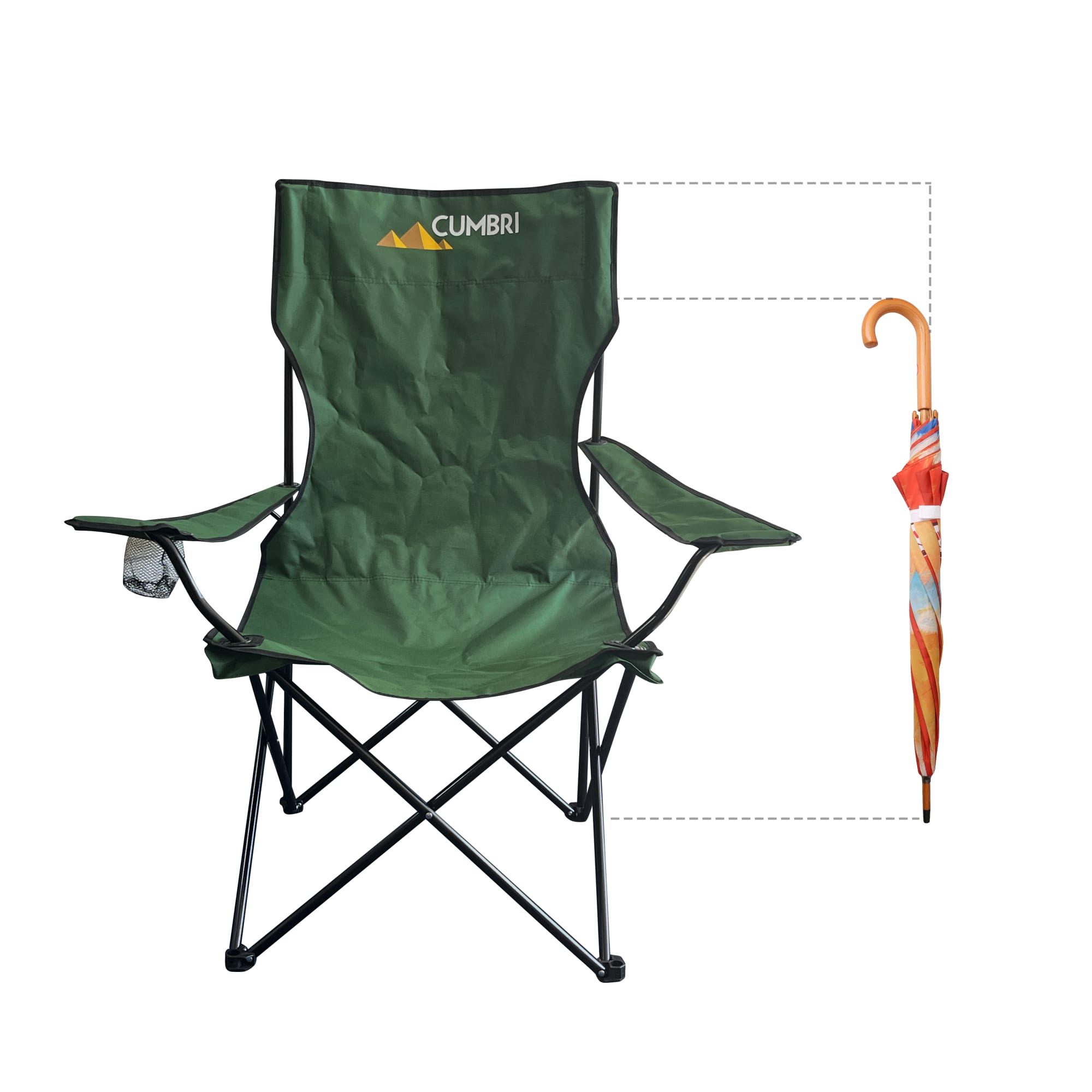 Large Foldable Portable Camping Chair - PCH327 Image 