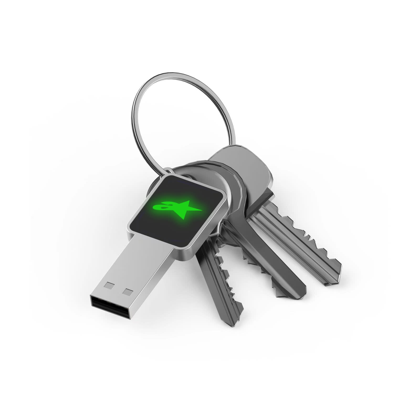 Square Lighting Logo Flash Drive - PCU960 Image 